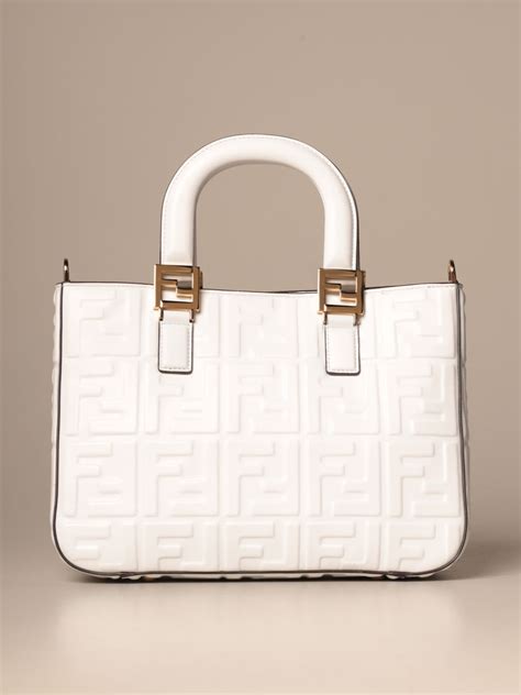 fendi white tote